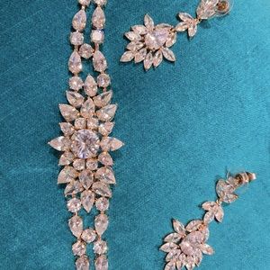 Stunning bracelet earring RoseGold Swarovski Cryst